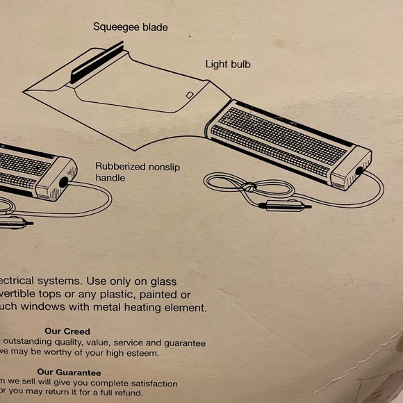 Vintage EDDIE BAUER Electric Ice Scraper AC PlugIn  Heated Lighted Car Truck NEW - Picture 3 of 4